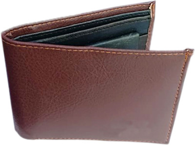 

STYLE BEACH Men Casual Tan Artificial Leather Wallet(6 Card Slots)