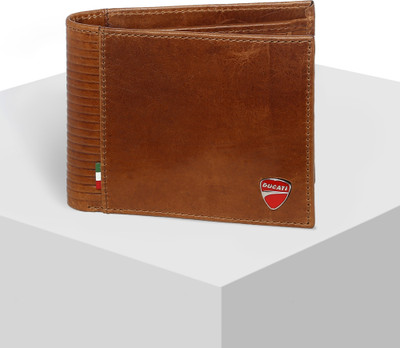 

Ducati Men Tan Genuine Leather Wallet(3 Card Slots)