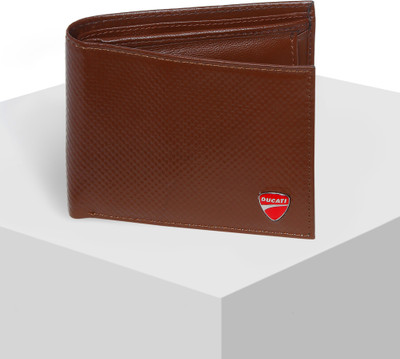 

Ducati Men Tan Genuine Leather Wallet(4 Card Slots)