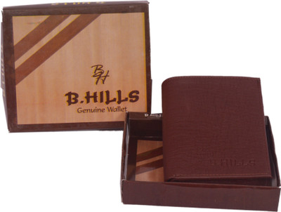 

B Hills Men Formal Maroon Artificial Leather Wallet(4 Card Slots), Brown