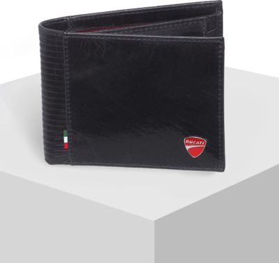 

Ducati Men Blue Genuine Leather Wallet(3 Card Slots)