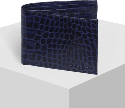 

Ducati Men Blue Genuine Leather Wallet(3 Card Slots)