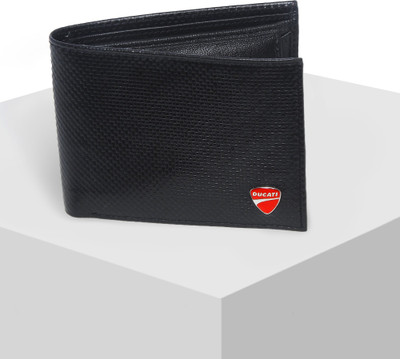 

Ducati Men Black Genuine Leather Wallet(4 Card Slots)