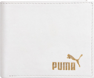 

Puma Men White Genuine Leather Wallet(3 Card Slots)
