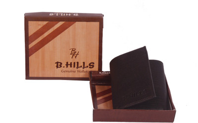

B Hills Men Casual Brown Artificial Leather Wallet(4 Card Slots), Black