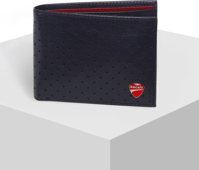 

Ducati Men Blue Genuine Leather Wallet(5 Card Slots)