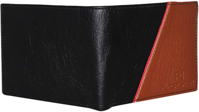 

first man Men Casual Black, Tan Artificial Leather Wallet(4 Card Slots)