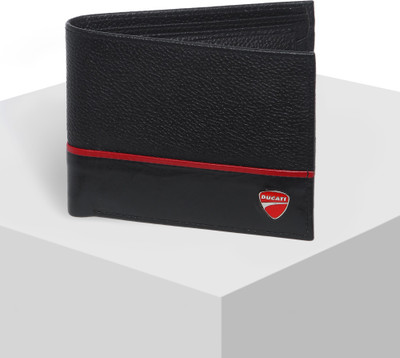 

Ducati Men Black Genuine Leather Wallet(3 Card Slots)