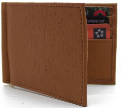 

NiETz Men Casual Brown Artificial Leather Money Clip(6 Card Slots)