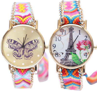 

NEUTRON Modish Party Wedding Butterfly And Paris Eiffel Tower Multi Color Color Combo Watch (G137-G152) For Girls And Women Watch - For Women