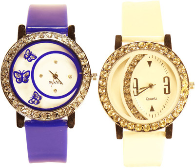 

NEUTRON New Collection Butterfly Blue And White Color Combo Watch (G107-G75) For Girls And Women Watch - For Girls