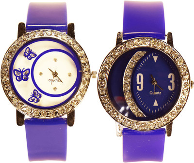 

NEUTRON New Formal Butterfly Blue Color Combo Watch (G107-G72) For Girls And Women Watch - For Women