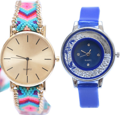 

NEUTRON Contemporary Quartz Flower Multi Color And Blue Color Combo Watch (G168-G87) For Girls And Women Watch - For Women