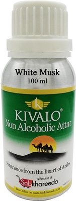 

Kivalo Pure Original White Musk Fragrance 100 Gms Non Alcoholic Attar Floral Attar(Musk Arabia)