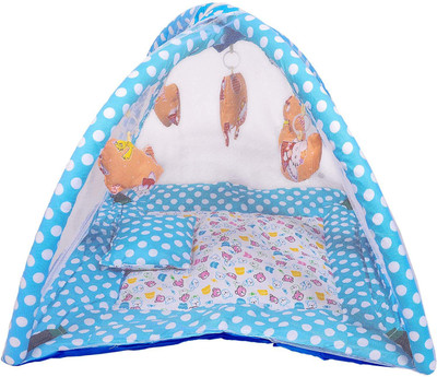 Croox New Baby Bed Crib(Fabric, Sky Blue)