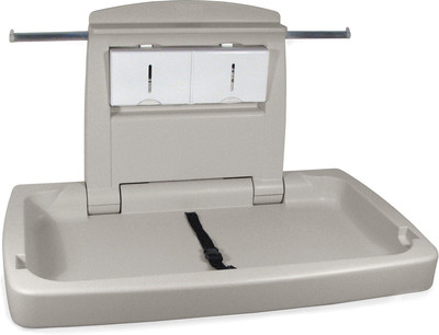 

Dolphy High Quality Wall-Mounted Folding Vertical Toilet Bathroom Baby Changing Station(Grey)