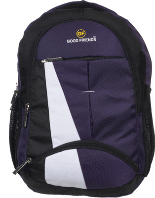 

Good Friends Canvas Waterproof 25 L Laptop Backpack(Multicolor), Purple