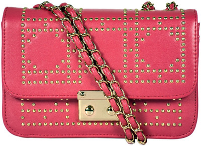 

Russo Milano Womens Waterproof Sling Bag(Pink, 6 inch)