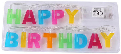 

blix Happy Birthday lights - 13 LED Letter Battery Operated String Lights Banner(2 ft, Pack of 1)