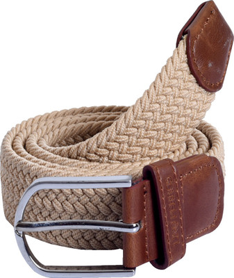 

Lino Perros Men Casual Beige Genuine Leather Belt