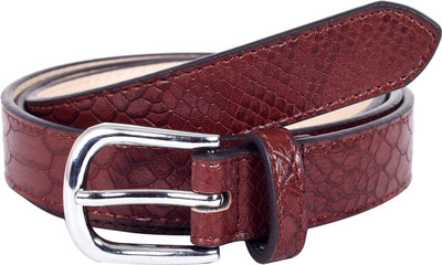 

Lino Perros Women Casual Maroon Artificial Leather Belt, Brown