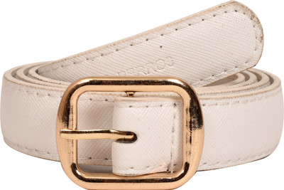 

Lino Perros Women Casual White Artificial Leather Belt