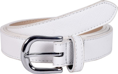 

Lino Perros Women Casual White Artificial Leather Belt