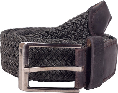 

Lino Perros Men Casual Grey Genuine Leather Belt, Khaki