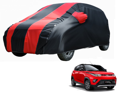 Fit Fly Car Cover For Mahindra KUV100 (With Mirror Pockets)(Black, Red, For 2016, 2017, 2018 Models)