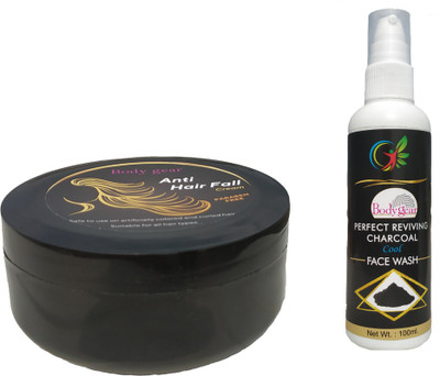 

JAGTEK Perfect Reviving Charcoal Cool Face Wash / Anti Hair Fall Cream (paraben free)(Set of 2)