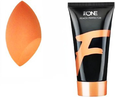 

Oriflame Sweden very me peach perfector foundation light and multicolour beauty spounge(Set of 2)
