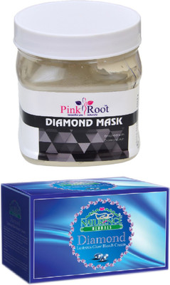 

Pink Root DIAMOND MASK 500ML WITH NATURENCE DIAMOND BLEACH 200G(Set of 2)