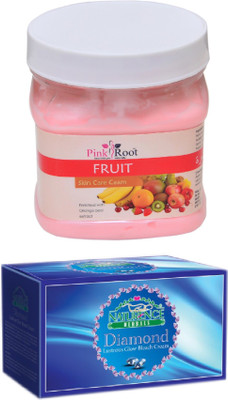 

Pink Root FRUIT CREAM 500ML WITH NATURENCE DIAMOND BLEACH 200G(Set of 2)