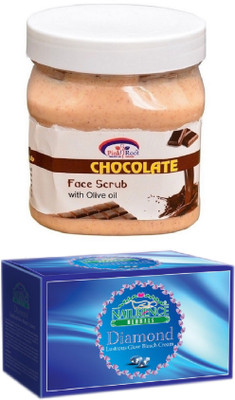

Pink Root CHOCOLATE SCRUB 500ML WITH NATURENCE DIAMOND BLEACH 200G(Set of 2)