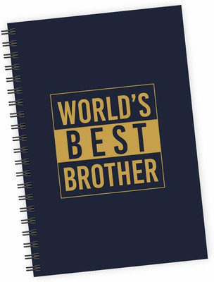 

Dpotli A5 Diary(World's Best Brother, Multicolor)