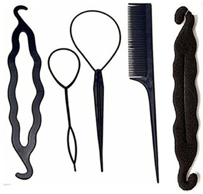 

Param Hair Accessories For NEW Hair Styling set of 5pcs Hair Accessory Set(Black)