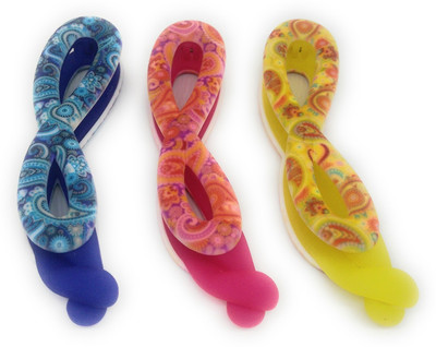 

Khubsurat Premium Banana Clip / Banana Claw Clip, Set of 3 Pieces of 3 Colors, Neon Print Concept, Smooth Silicon Touch Feel Banana Clip, Hair Clip(Multicolor)
