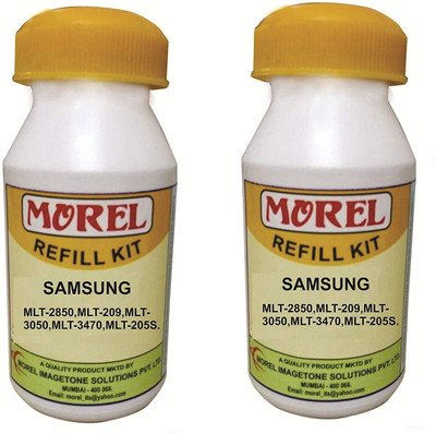 

MOREL Toner Powder for use in Samsung ML-2850D , 2851 , 2855 , 2853 , 4824 , 4828 , 3050 , 3051N , 3015 , 3470 , 3471 , 3310 , 3312 , 3710 , 3712 , 3712 , 4833 , 4835 , 5637 , 5639 , 5737 , 5739 Printer Pack of 2 Single Color Ink Toner Powder(Black)