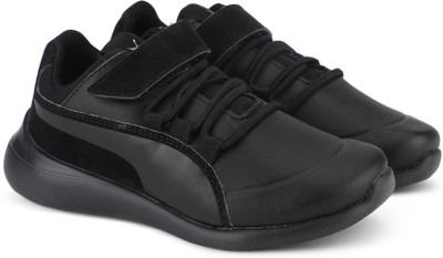 

Puma Boys & Girls Velcro Sneakers(Black, Black-black