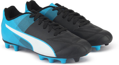 

Puma Boys & Girls Lace Football Shoes(Black, Black-white-atomic blue