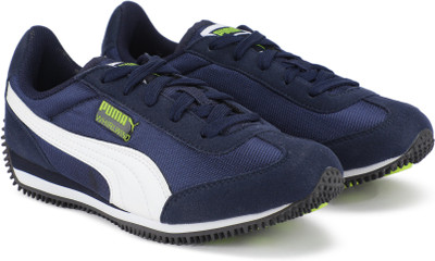 

Puma Boys & Girls Lace Sneakers(Blue, Peacoat-white