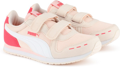 

Puma Boys & Girls Velcro Sneakers(Pink, Pearl-white-paradise pink