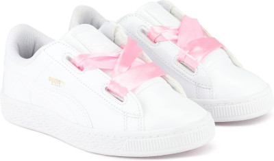 

Puma Girls Lace Sneakers(White, White-white