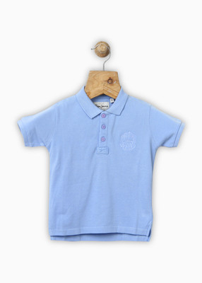 

Pepe Jeans Boys Solid Cotton T Shirt(Blue, Pack of 1, Sky
