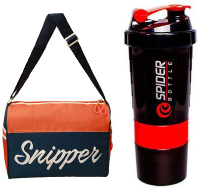 

Snipper Combo of Orange Tomy bag and Red Spider Shaker Gym & Fitness Kit