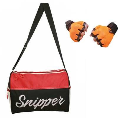 

Snipper Combo of Red Tomy bag and Orange Gloves Gym & Fitness Kit