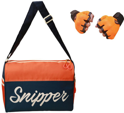 

Snipper Combo of Orange Tomy bag and Orange Gloves Gym & Fitness Kit