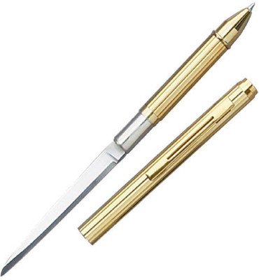 

HOTCHPOTCH GOLDEN pen knife for hunting camping and women safety Multi Tool(Gold)
