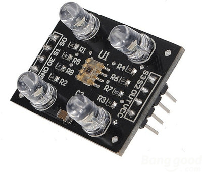 

SunRobotics TCS3200 Color Recognition Detection Sensor Module Black / Blue TTL Output(Black)