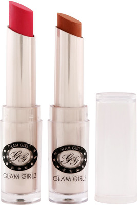 

Glam Girlz Matte Lipstick-Combo(31&19)(rose pink, coffee nude, 28 g)